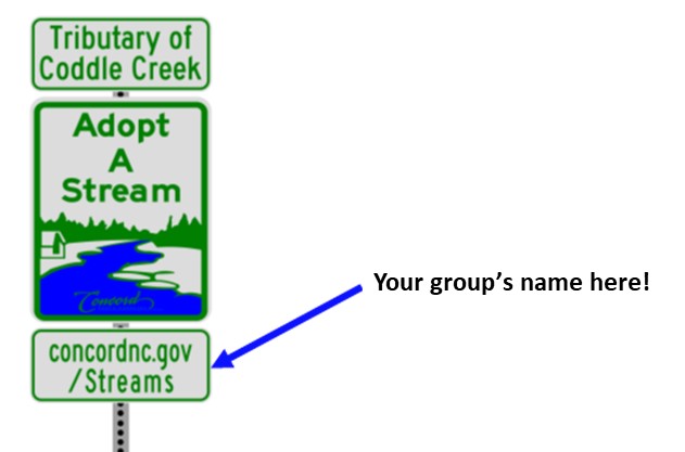 adopt a stream sign example